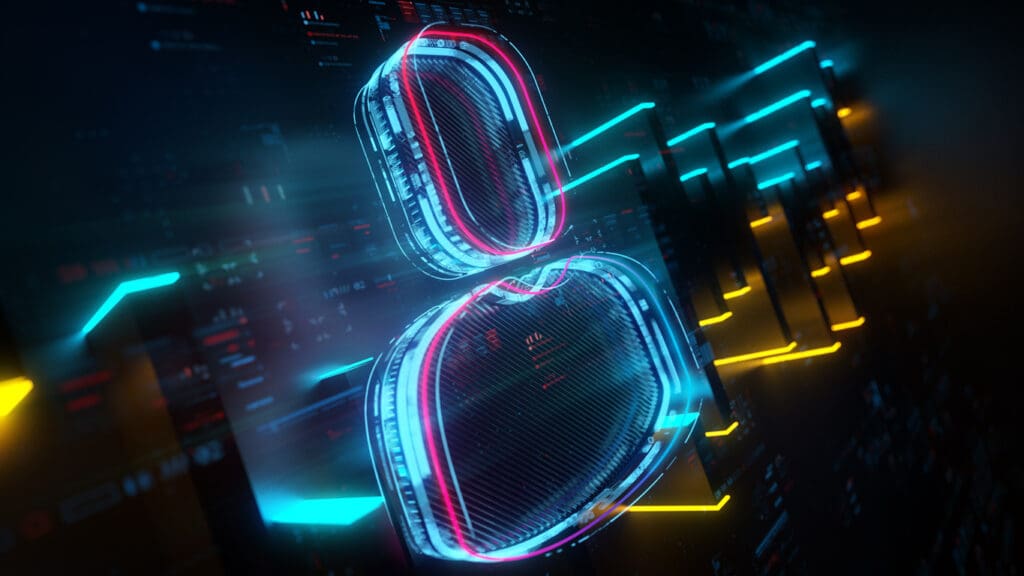 A computerized rendition of an icon for a person