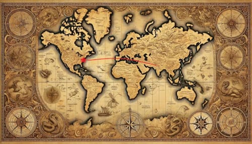 Map marking Washington, D.C., USA